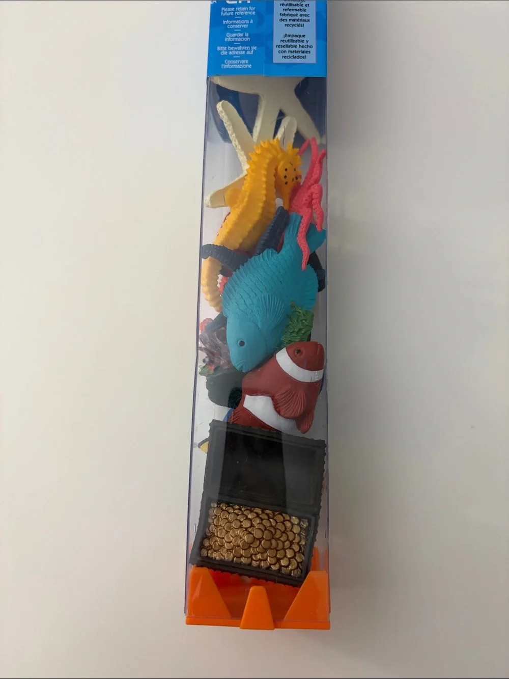 2004 Safari Ltd Coral Reef Toob 11 pc Play Set Mini Figures